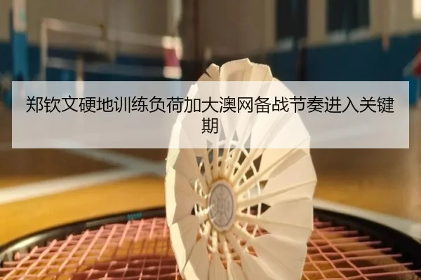 郑钦文硬地训练负荷加大澳网备战节奏进入关键期（ayx）